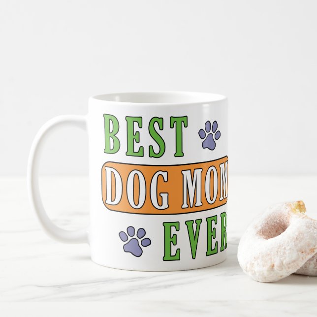 Caneca De Café Melhor Mãe De Cachorro (Com Donut)