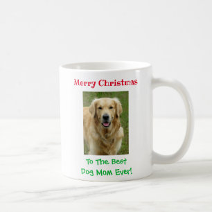 Caneca De Café Melhor Mãe de Cachorro de Natal Foto de Pet