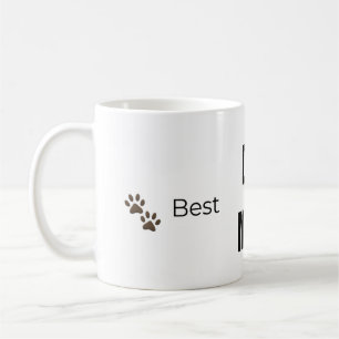 Caneca De Café 🐾 Melhor MÃE DE CACHORRO de Todos os Tempos ❤️ – 