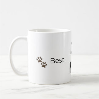 Caneca De Café 🐾 Melhor MÃE DE CACHORRO de Todos os Tempos ❤️ – 