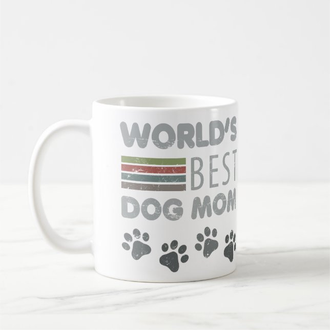 Caneca De Café Melhor Mãe de Cachorro do Mundo (Esquerda)