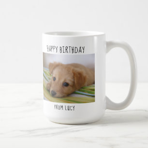 Caneca De Café Melhor Mãe de Cachorro do Mundo - Feliz Aniversári
