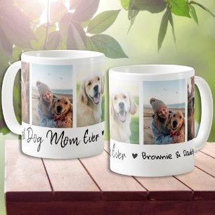 Caneca De Café Melhor Mãe de Cachorro do Mundo Pet 5 Foto Colagem
