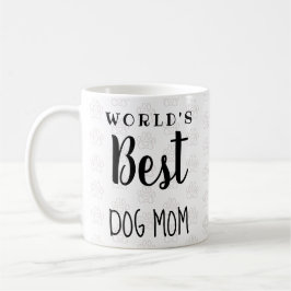 Caneca De Café Melhor Mãe de Cachorro do Mundo (texto personaliza