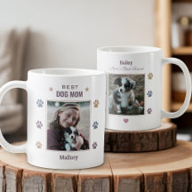 Melhor Mãe de Cachorro Foto Personalizada