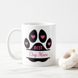 Caneca De Café Melhor Mãe de Cachorro Impressão de Pata