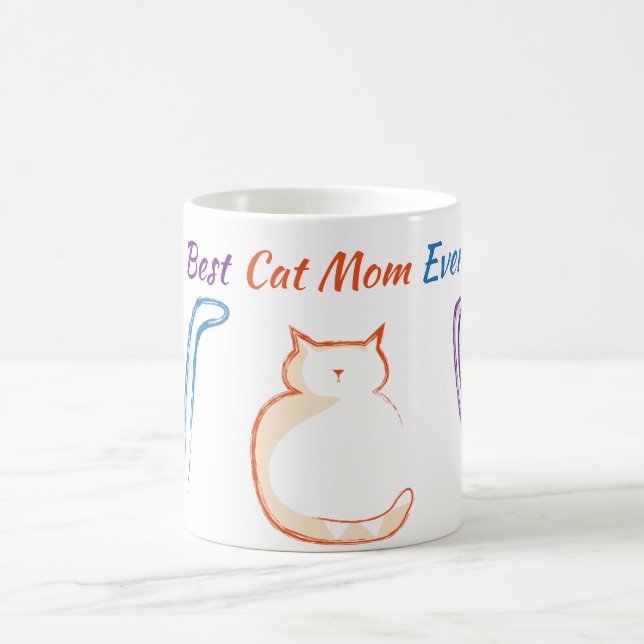 Caneca De Café Melhor Mãe De Gato (Centro)