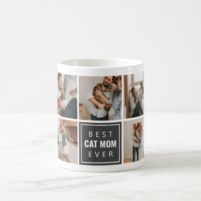 Caneca de Café Melhor Mãe de Gato de Todos os Temp (Centro)