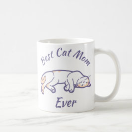 Caneca De Café Melhor Mãe de Gato de Todos os Tempos