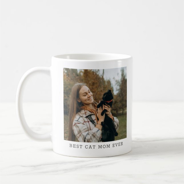 Caneca De Café Melhor Mãe de Gato de Todos os Tempos Presente Per (Esquerda)