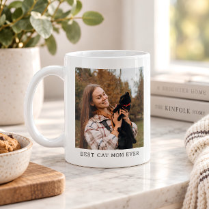 Caneca De Café Melhor Mãe de Gato de Todos os Tempos Presente Per