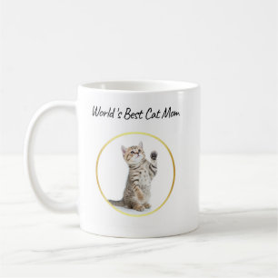 Caneca De Café Melhor Mãe de Gato do Mundo Personalizado Diversão