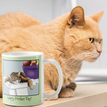 Melhor Mãe de Gato Doce Gato Tabby Dia das Mães Ve