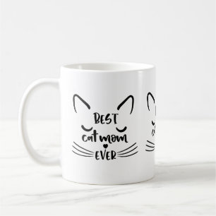 Caneca De Café Melhor Mãe de Gato Gatinhos Gatos Fofos Gata Louca