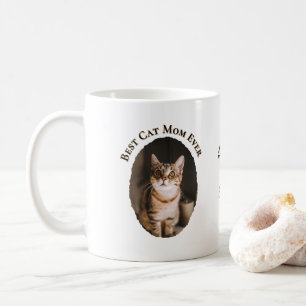 Caneca De Café Melhor Mãe de Gato Já Personalizado Divertido Fofo
