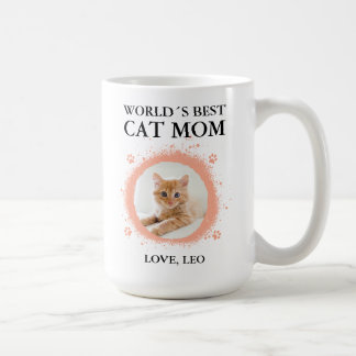 Caneca De Café Melhor Mãe de Gato Personalizada