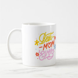Caneca De Café 🌈 melhor mãe de sempre - Cartoon colorido Hug Mug
