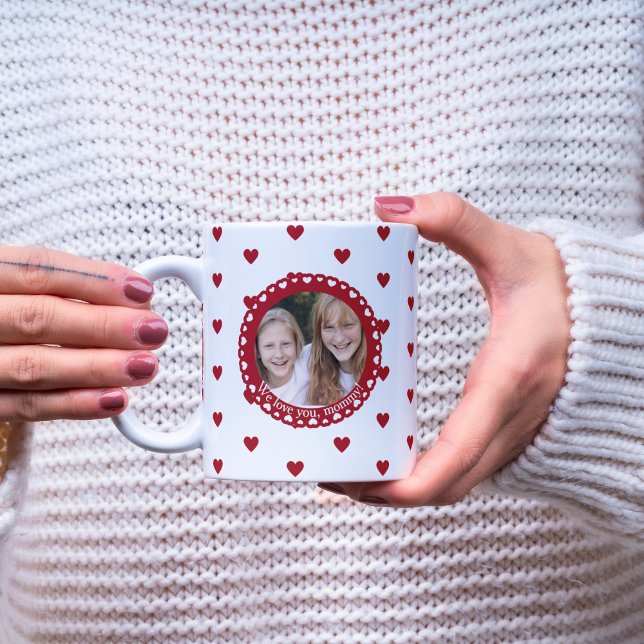 Caneca De Café Melhor Mãe de sempre - Fotografia personalizada co (Best Mum Ever - Custom Photo Mug with Love)