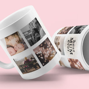 Caneca De Café Melhor MÃE de Sempre Personalizado Dourado Multi F
