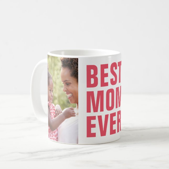 Caneca De Café Melhor. Mãe. De Sempre. Presente de Aniversário 2  (Frente Esquerda)