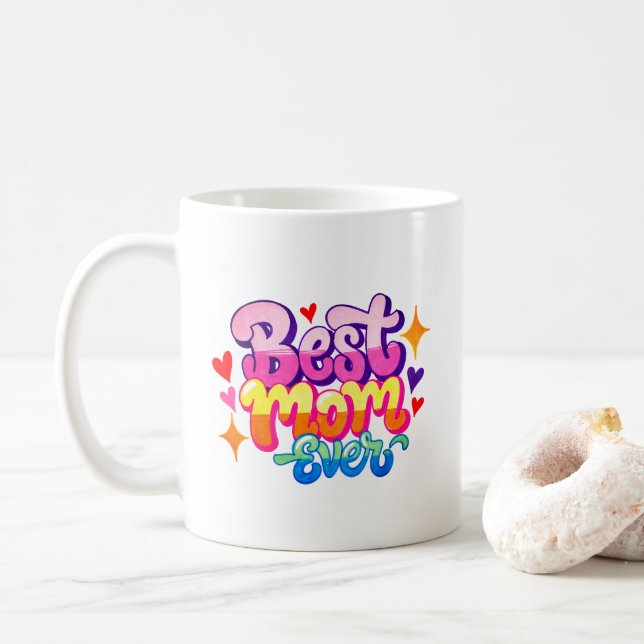 Caneca De Café Melhor Mãe de Todas (Estilo 1) (Com Donut)