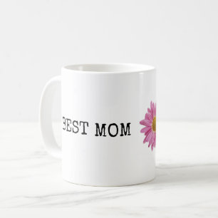 Caneca De Café MELHOR MÃE DE TODAS Rosa Flor de Margarida Dia das