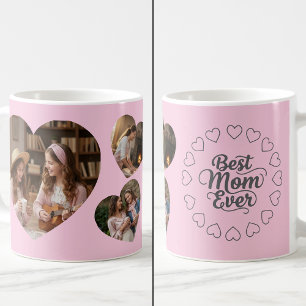 Caneca De Café Melhor Mãe de Todos os Tempos 3 Coração Foto Lembr