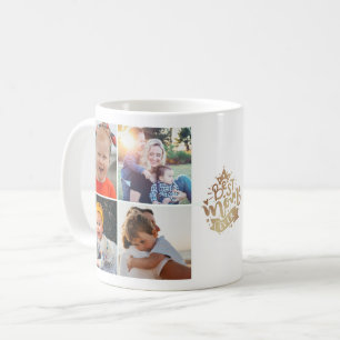 Caneca De Café Melhor Mãe de Todos os Tempos Letra Dourada 9 Cola