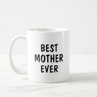 Caneca De Café Melhor Mãe de Todos Presente de Tipografia Minimal