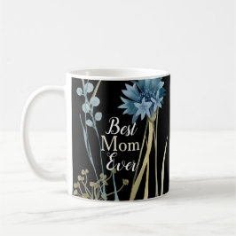Caneca De Café Melhor Mãe Dia de as mães Monograma Floral