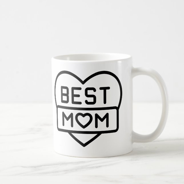 Caneca De Café Melhor mãe Dia de as mães que te amo mãe (Direita)