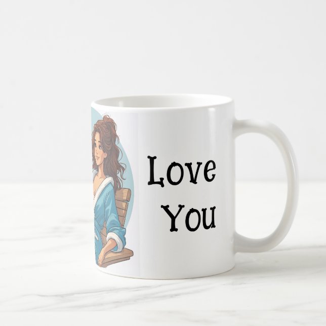 Caneca De Café Melhor. Mãe. Do mundo.  (Direita)