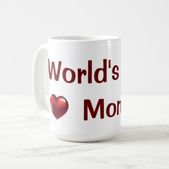 Caneca De Café Melhor Mãe do Mundo (Frente Esquerda)