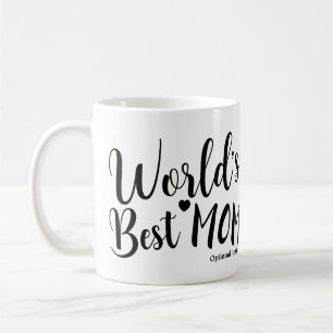 Caneca De Café MELHOR MÃE DO MUNDO Aniversário Nome Personalizado