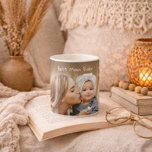 Caneca De Café Melhor Mãe do Mundo Dia das Mães Foto Personalizad