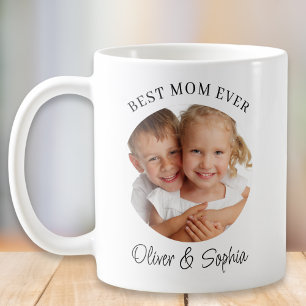 Caneca De Café Melhor Mãe do Mundo Foto Dia das Mães