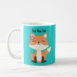 Caneca de Café Melhor Mãe do Mundo Raposa Fofa