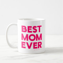 Caneca De Café Melhor Mãe do Mundo Rosa
