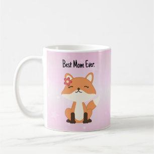Caneca De Café Melhor Mãe do Mundo Rosa da Raposa