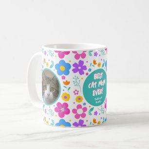 Caneca De Café Melhor Mãe Gato De Dois Dias de as mães Fotográfic