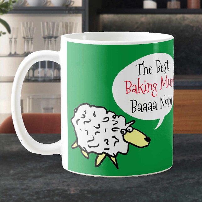Caneca De Café Melhor Mãe na Confeitaria. Divertido (Criador carregado)