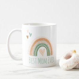 Caneca De Café Melhor Mãe Nunca Boho Rainbow Coffee Mug