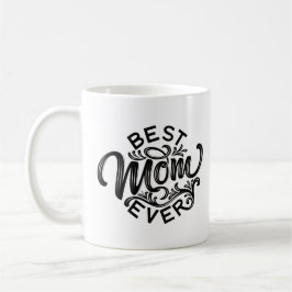 Caneca De Café "Melhor Mãe Nunca" com a foto da mãe, Dia de as mã