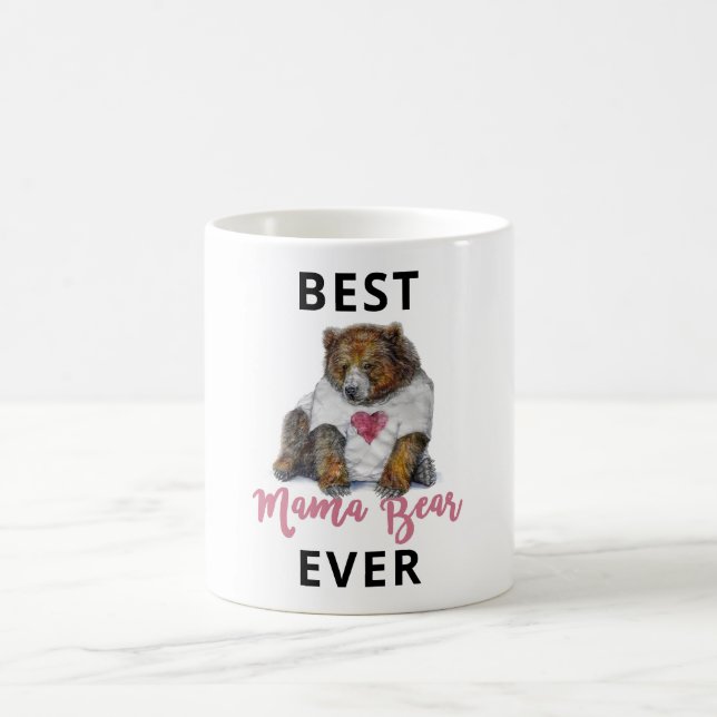 Caneca De Café Melhor Mama Ursa Nunca Clássica Mug (Centro)