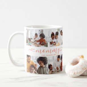 Caneca De Café Melhor Mamãe do Mundo Foto Colagem Dia das Mães