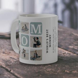 Caneca De Café Melhor Mamãe do Mundo Foto para Colagem de Café