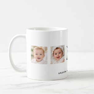 Caneca De Café Melhor mamãe mãe família colagem de fotos crianças