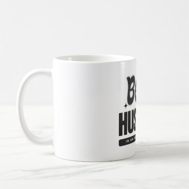 Caneca De Café MELHOR MARIDO em um Papel Secundário- (Esquerda)