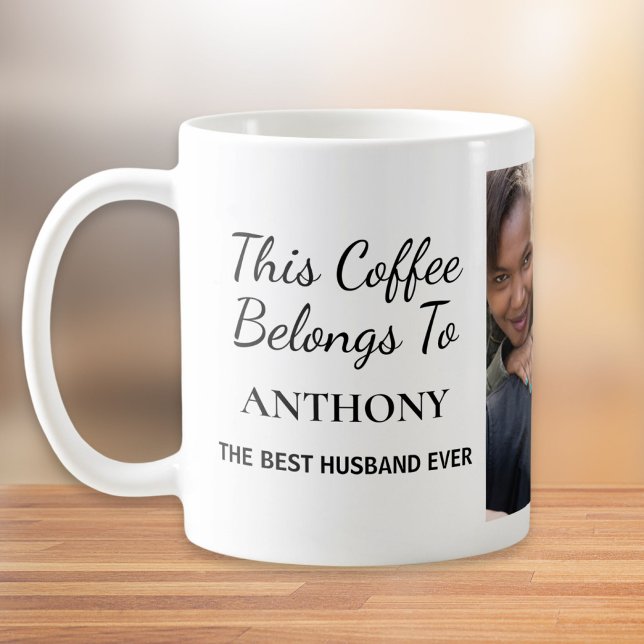 Caneca De Café Melhor Marido Já Personalizado Foto (Criador carregado)