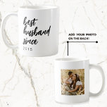 Caneca De Café Melhor Marido Moderno Desde Foto Bruche Script<br><div class="desc">Melhor Marido Moderno Desde Foto Bruche Script Coffee Mug</div>